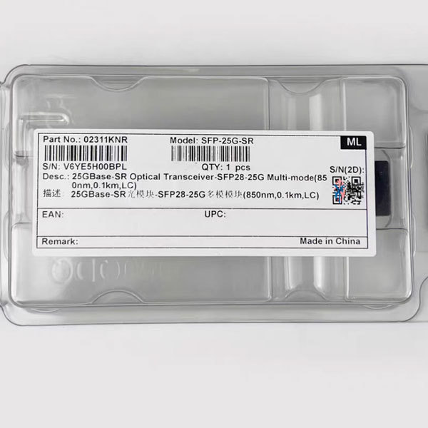Dual Rate 850nm Huawei SFP Transceiver Module 02311KNR SFP-25G-SR 25GBASE-SR SFP28 100m DOM Duplex UPC