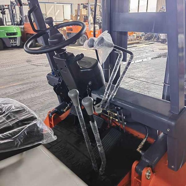 Container Mast 4.8m 3.5 Ton Diesel Forklift ISUZU C240 Sideshift Red Color