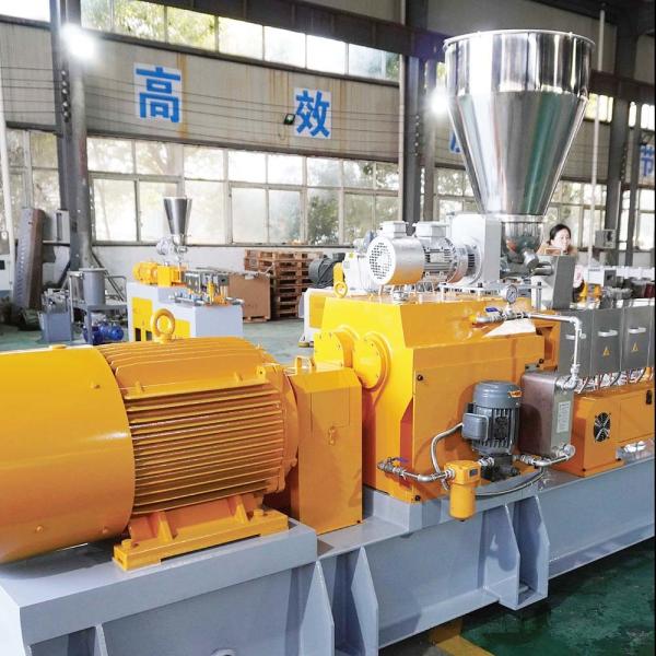 PP PE PVC 80% CaCO3 Granulating Plastic Filler Masterbatch Extruder Twin Screw