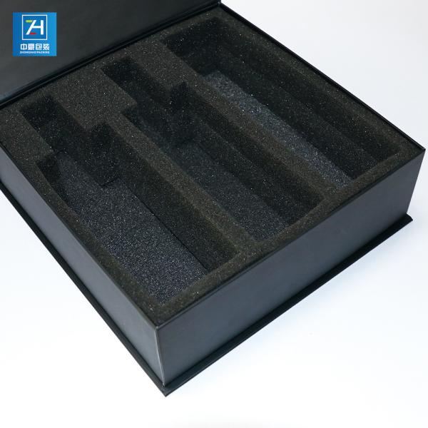 Wholesale packaging black box with foam magnetic stripe box