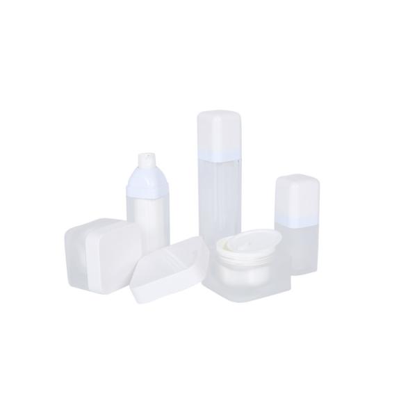 Акриловый квадратный 15/30/50мл Моигриратор для лица бутылка Мат белый лосьон тонер Семейный костюм для кожи