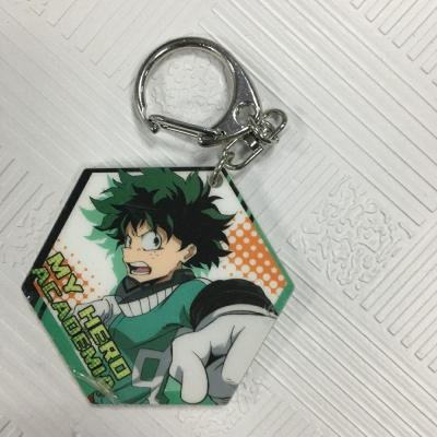 Color Fadeless Custom Laser Cut Acrylic Keychains With Anime Figure