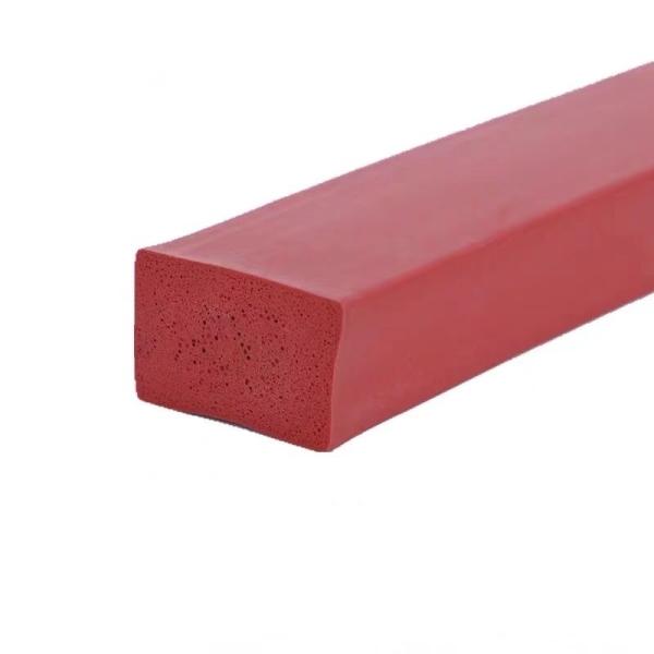 15*5mm High Temperature Resistance Silicone Sponge Rubber Strip with Customize Length