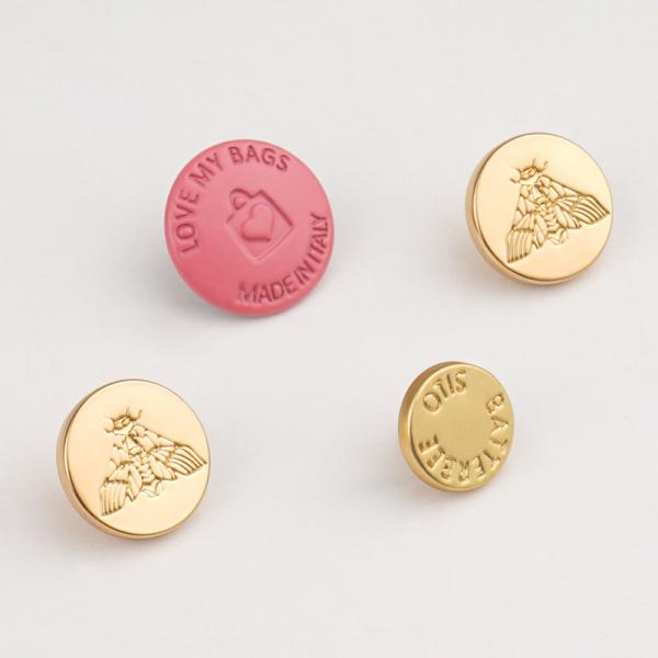 Zinc Alloy Metal Rivet Logo Tag with Custom-made Sizes Eagle Shape and Accessories