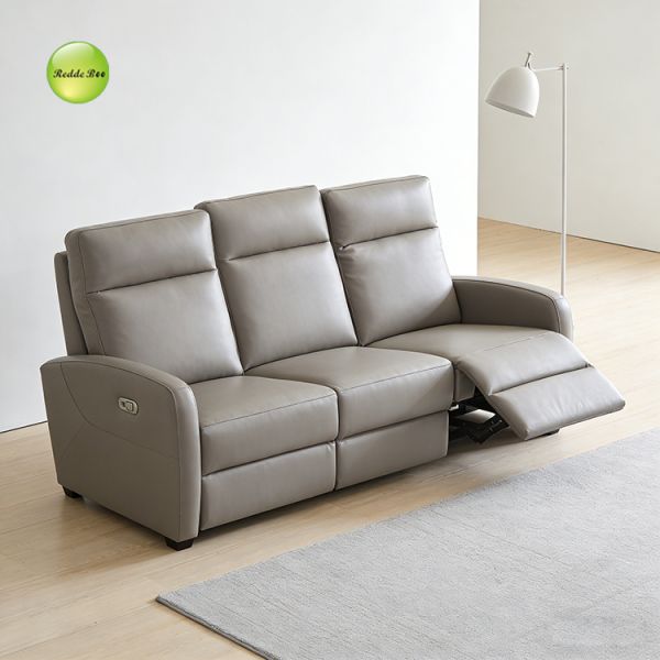 Luxury Light Tone Reclining Sofa: Clean Lines, Plush Padding – Top Pick for Airy, Stylish Modern Homes