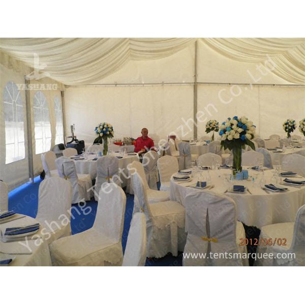 350 Seater Wedding Reception Marquee Banquet Tent Rental With Clear Glass Walls