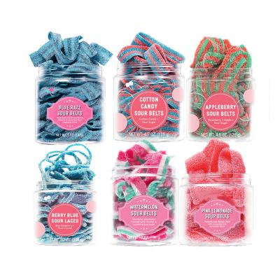 Colorful Liquorice Sour Strips Candy Fruity Flavor Chewy And Fizzy Sweets