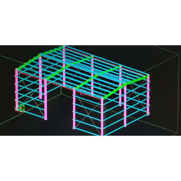 Construções de aço industriais do multi andar Q345 para oficinas