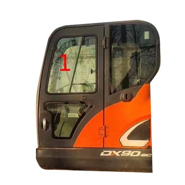 DX70 DX90-9C Excavator Cabin Left Side Glass Slant Position NO.1 Windshield