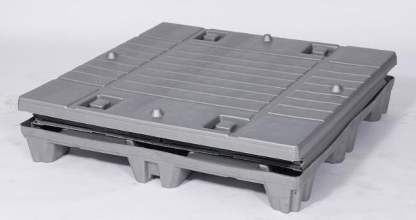 automotive packaging design Customized PP Solid Foldable Plastic Pallet Box car battery packaging