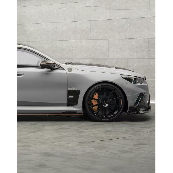 For BMW M5 G90 Carbon Fiber Body Kit M5 G90 MSY-style Carbon Fiber Front Lip Diffuser Spoiler Hood