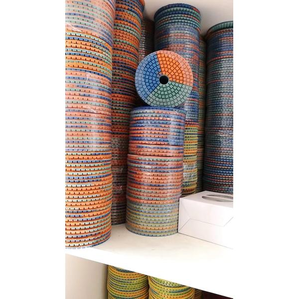 Disco de pulido húmedo de diamante de 3-5 pulgadas para concreto y mármol