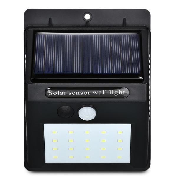 Luzes solares exteriores do jardim com sensor de movimento 20 liga de alumínio Shell de 40 50 diodos emissores de luz