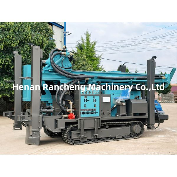 RCF350C Hydraulic Tracked Water Well Drilling Rig Mud Pump Air Compressor