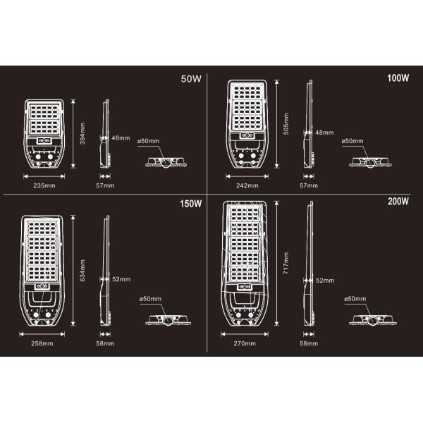 2600 Lumens Solar Street Lights Outdoor Dusk To Dawn SecurityWith PIR Motion Sensor