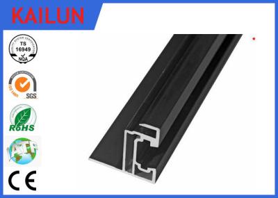Black Sandblasting / Natural Anodized Aluminum Frame for ZEP Solar Mounting System
