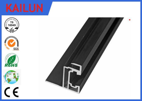 Black Sandblasting / Natural Anodized Aluminum Frame for ZEP Solar Mounting System