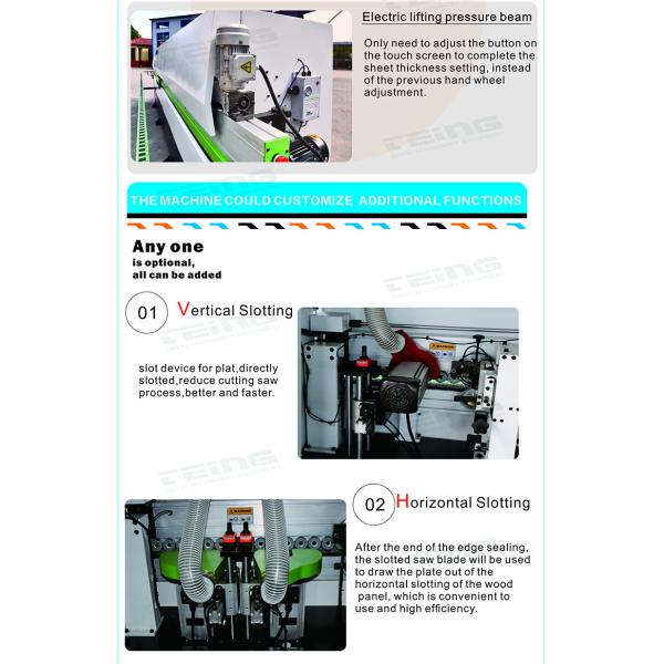 Woodworking Fully Auto Edge Bander Machine SKDT630 with Pre-milling and 18.645kW Power