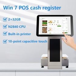 OEM Dual Screen Touch POS System with New Ai Digital electronic Weight Scale Electronic Cash Register and Fruit Weighing Printer