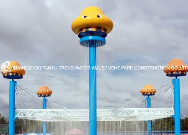 Kids / Adults Entertainment Whale Spray Park Equipment For 0.3 - 0.6m Water Depth for Water Park