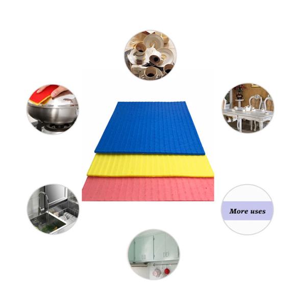 Nettoyeur d'éponge en cellulose personnalisable pour le nettoyage de la cuisine