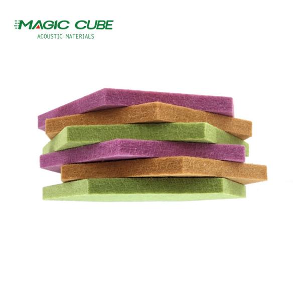 High Density Fire Retardant Polyester Fiber Acoustic Board For Modern Space Decoration