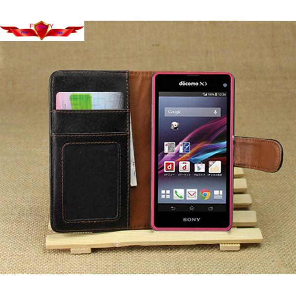 Sony Xperia Z1 MINI PU Wallet Leather Cases Card Holder Accurate Holes Design Gift Box
