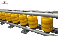Wholesale Safety Rolling Guardrail Yellow EVA Roller Barrier Highway Traffic Safety Guardrail Roadway Crash Barrier