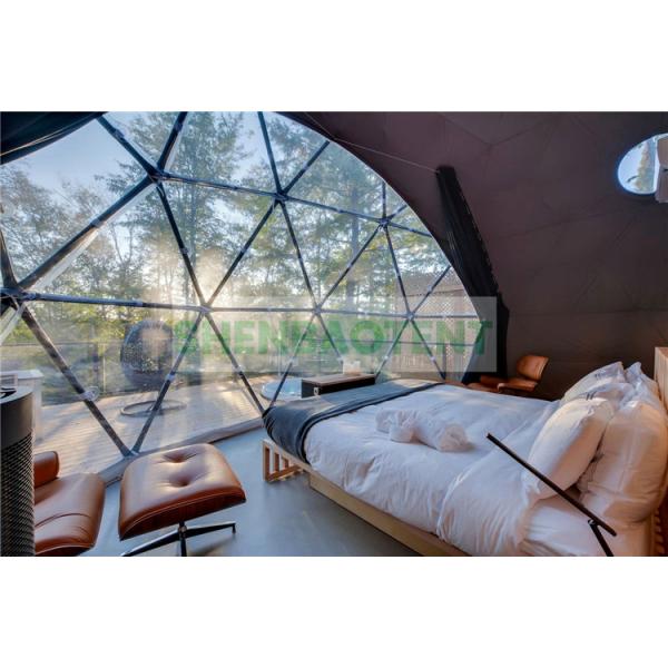 PVC Coated Portable Geodesic Dome Shelter Hot Galvanized