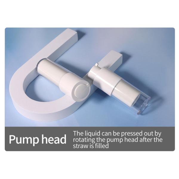 15 ml 30 ml 50 ml Bouteille blanche sans air Crème cosmétique Bouteille en plastique pour emballage de soins de la peau