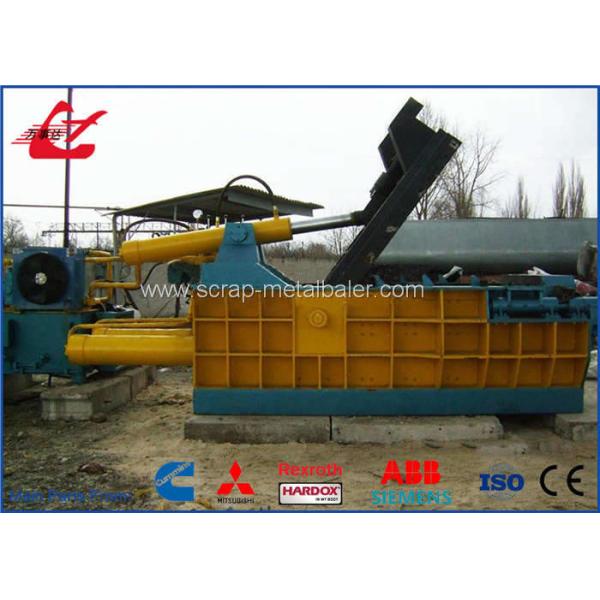Scrap Car Body Metal Scrap Baling Machine , 74kW Motor Steel Baler Machines