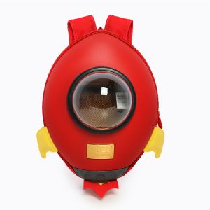 Supercute 3D Cartoon Backpack Customized Rocket Shape Small Kids Backpack