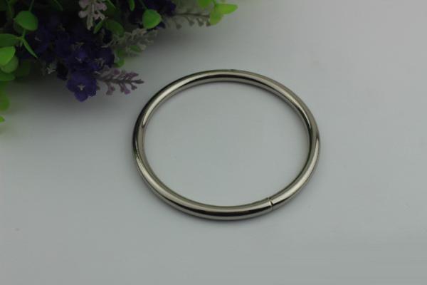 India Market Hot Sales 6 MM Thickness Welded Wire Iron Metal Round Buckles With Polishing