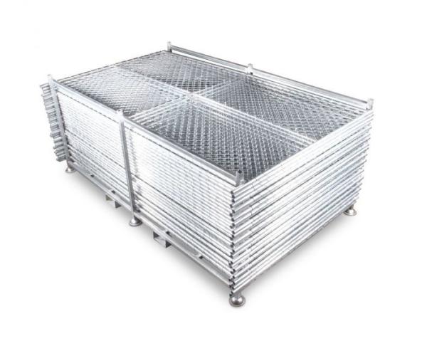 8'x12' temporary chain link fence panels diameter wire 11.5ga chain link mesh 2 x 2 tube 35mm wall thick 1.60mm