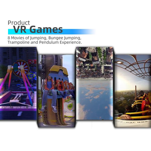 1 игра 9D парка атракционов VR места жестикулирует имитатор Bungee 2 DOF скача