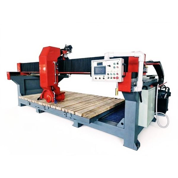 3 Axis 15 kW Bridge Stone Cutting Machine Granite Customizable CNC Machine Motor Max Cutting Length 1500mm Zeus Brand 380V/220V