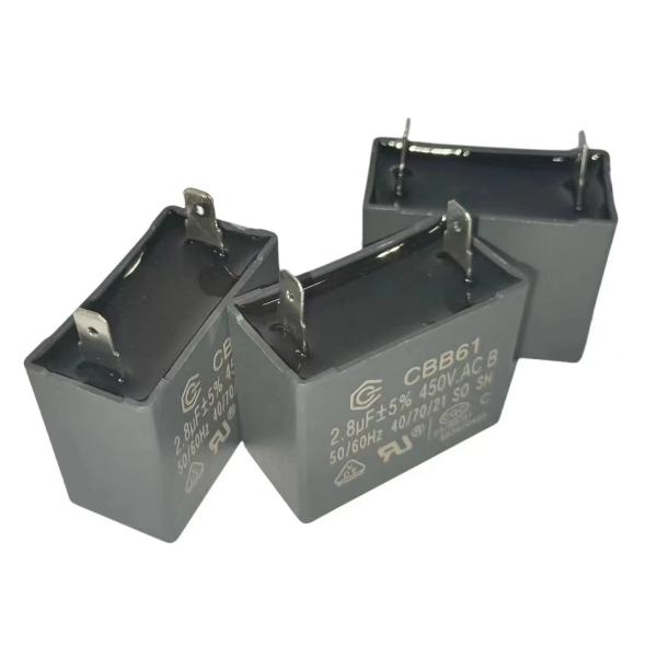 CBB61 450V 2.8UF Ar condicionado Ventilador Condensador RoHS Condensador SH 10000 horas