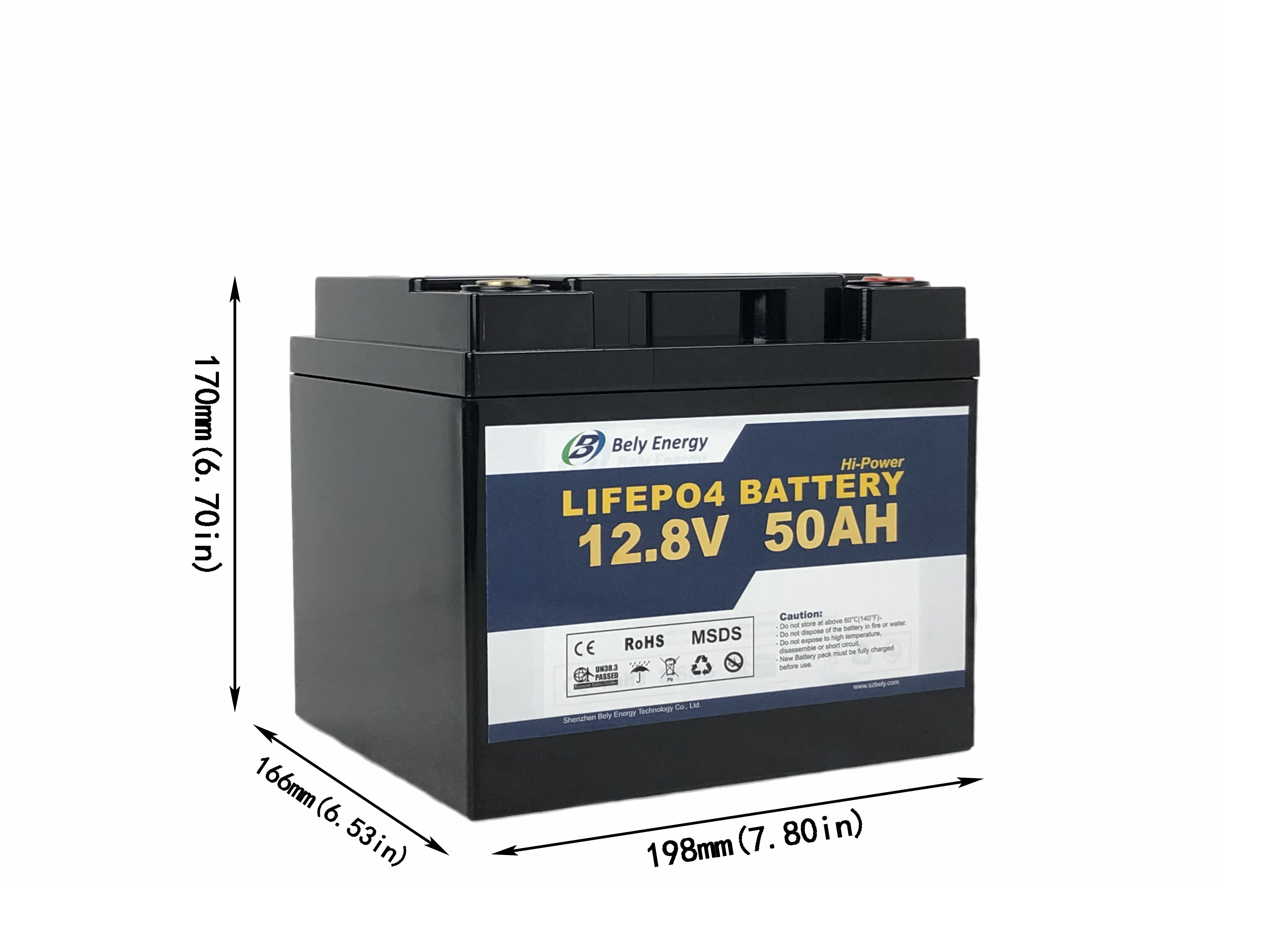 замена литий-ионного аккумулятора батареи цикла 50ah 12v Lifepo4 глубокая для свинцовокислотного