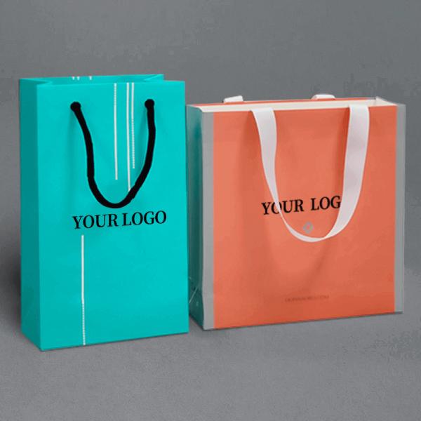 Customized High-end Hand held Gift Bags Clothing Store Personalized Craft Kraft Paper Bags Gift Packaging