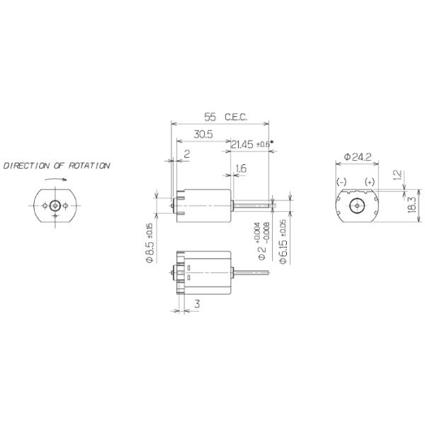 FC-280 Motor 3V 4.5V 6V 8000RPM-10000RPM Small Electric Motors For Models