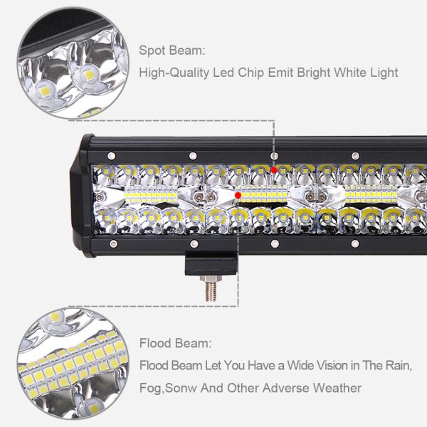 60W 120W 180W 600W 4x4 Offroad Led Light Bar For Cars Combo Beam Off road SUV ATV Tractor Boat Trucks 12V 24V Work Light