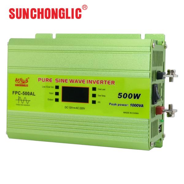 Lightweight 500w Pure Sine Wave Inverter Output 50Hz Energy Saving 12v 220v Power Inverter