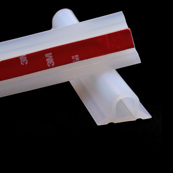 Easy-to-Install 50X30mm Silicone Water Stopper for Frameless Shower Door Threshold