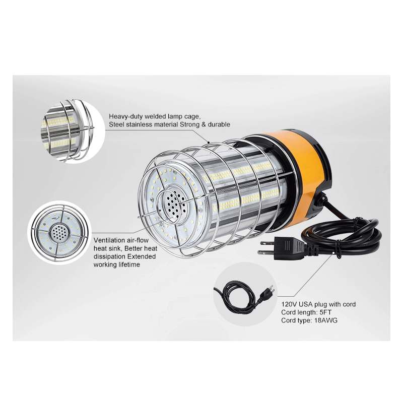 портативная машинка кабеля 6500K 60W 25ft привела временный свет