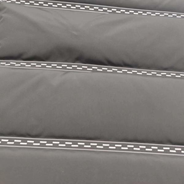 Printed Logo Thick Down Jacket Fabric 100% Polyester 150 Cm 220 G Dyed