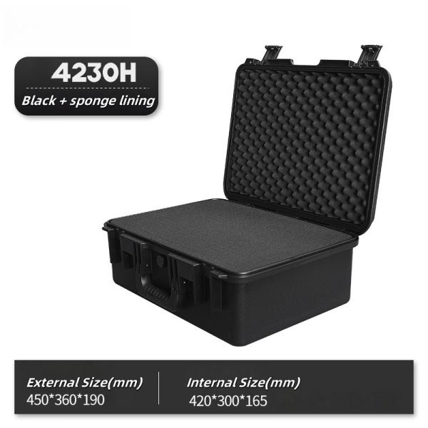 EM-4230H Protective Camera Case Tool Storage Case with 2.45kg Weight 450*360*190mm External Size and 420*300*165mm Inner Size