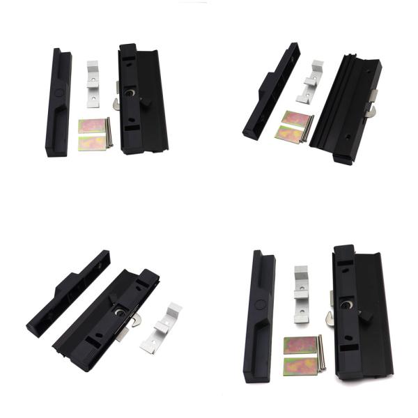 Puerta corredera de perfiles de aluminio, puja manija, cerradura para puertas residenciales y comerciales