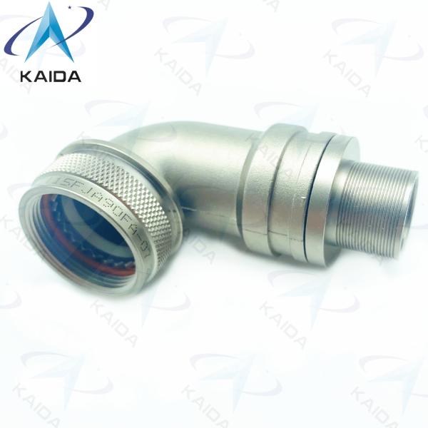 90° Spin Coupling Electroless Nickel EMI/RFI Connector Backshell J599Ⅲ15FJA90FA-07