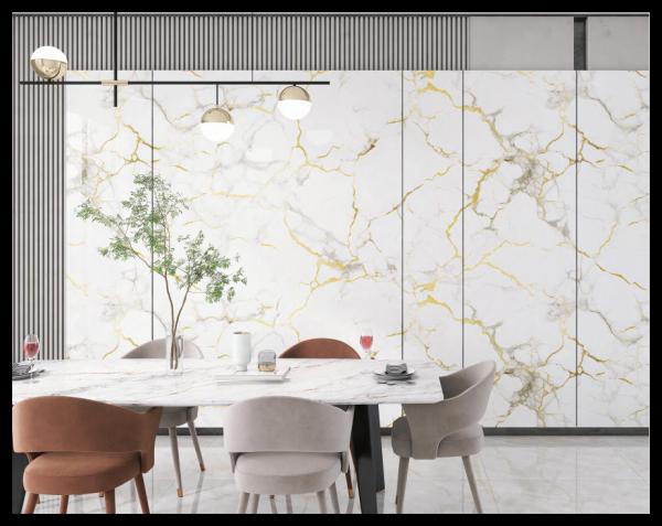 5 Layers Roll Ceramic Look Wall Sticker 2.0mm Easy Clean