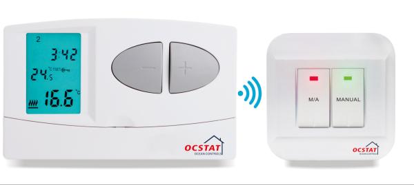 Wire Thermostat wireless programmable thermostat digital thermostat weekly programmable 230V AC with 2**AAA batteries